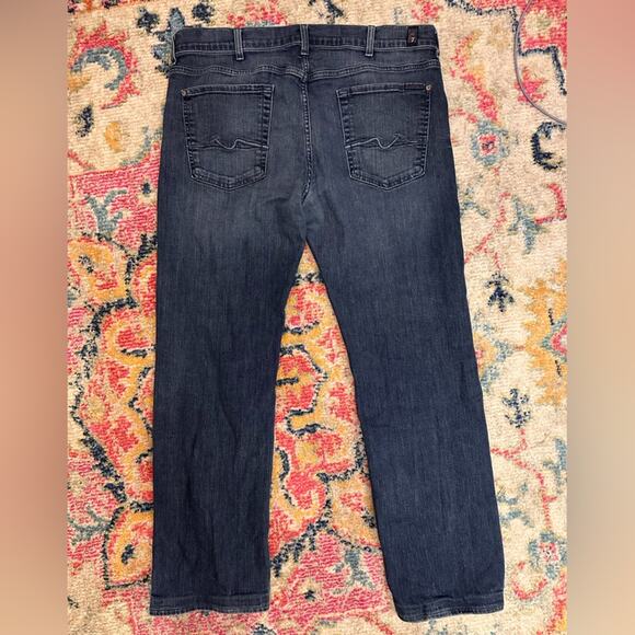 7 For All Mankind Standard Button Fly Straight Leg Women's Jeans 38 7FAM - Picture 4 of 10